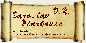 Daroslav Minoković vizit kartica